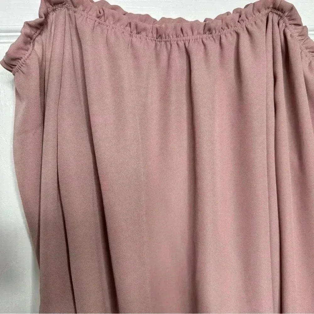 Revamped Off The Shoulder Top Pink / Mauve Size Small - Picture 6 of 16